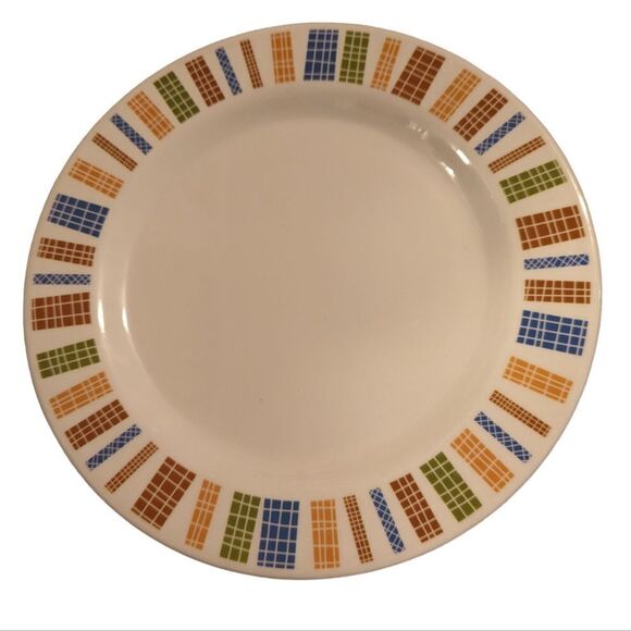 Vintage colorful plates set of 2 - Picture 2 of 4